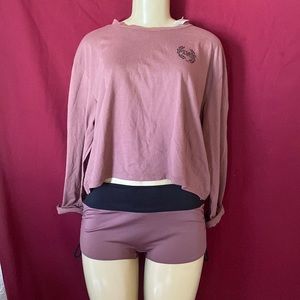 VS PINK Cropped Top with Shorts